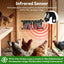 Solar Fan for Chicken Coop with 7500Mah Battery, 25W Solar Powered Fan | Ventilation Kit, Smart 3 Modes with Motion Sensor, IP65 Waterproof Solar Exhaust Fan for Greenhouse | Dog House | Workshop