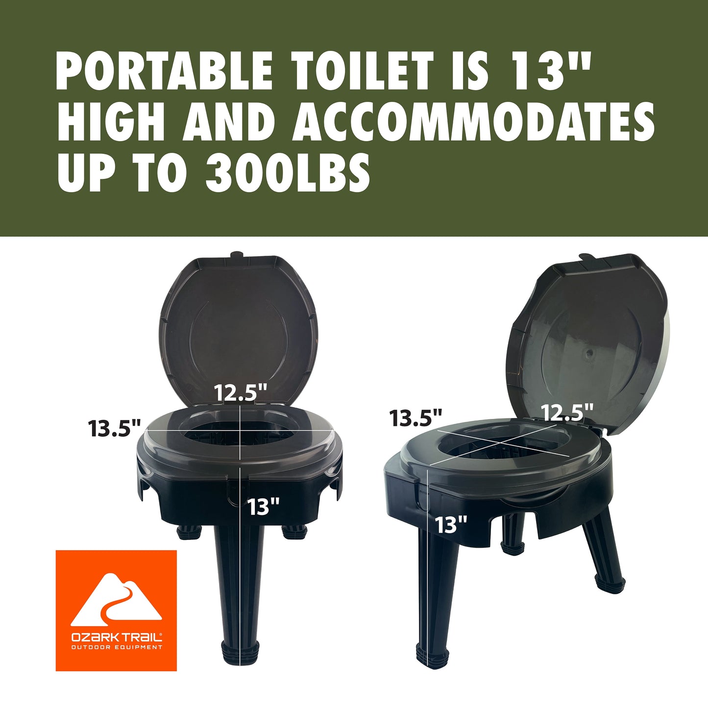 Ozark Trail Folding Portable Toilet