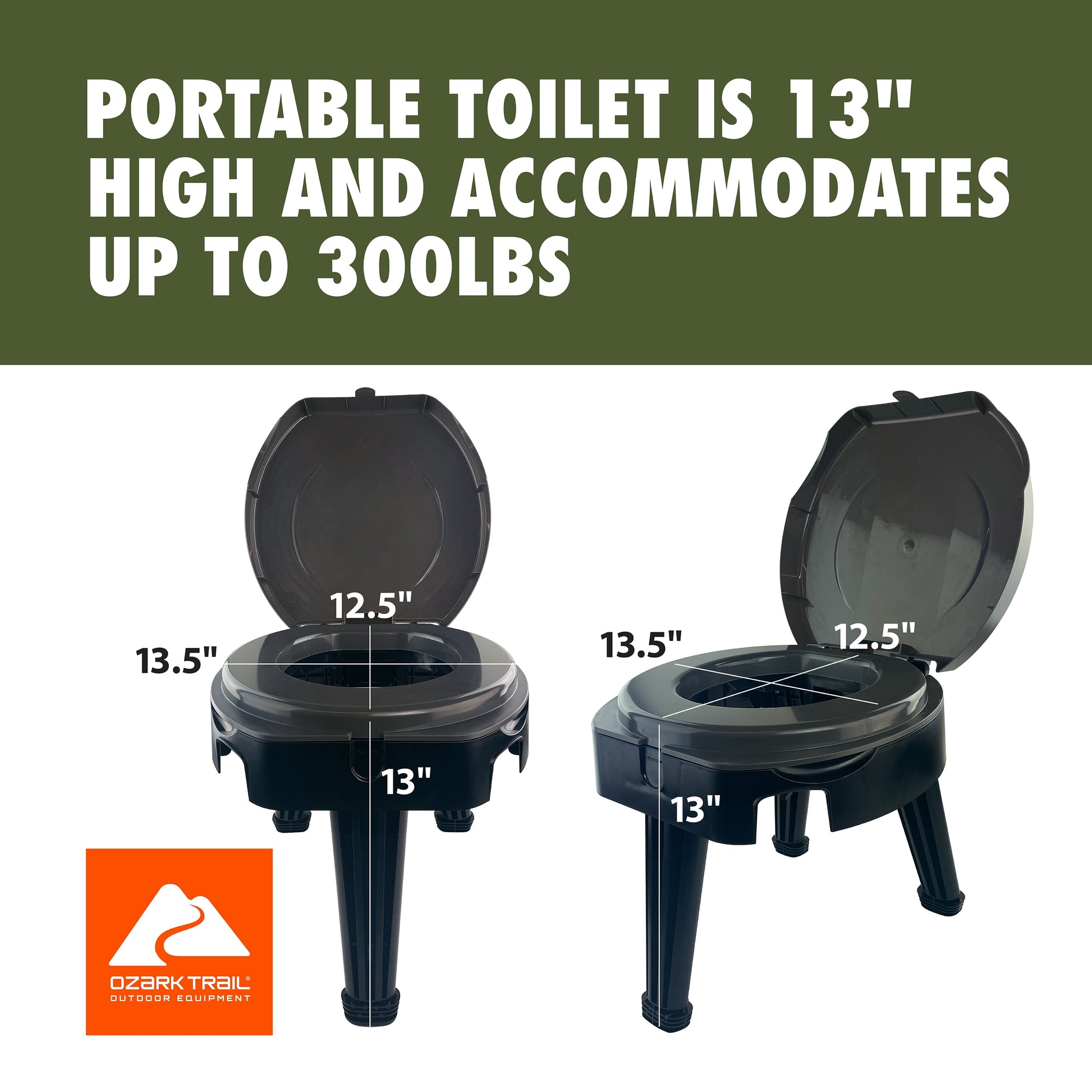 Ozark Trail Folding Portable Toilet