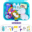 GLUAAE Toys for Kids Dog Grooming Doctor Kit Toys, Pet Care Play Set Pretend Puppy Dog Carrier, Pet Grooming Toy with Sturdy Gift Case for Toddler Boys and Girls