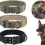 2" Wide Tactical Heavy Duty Nylon Large Dog Collar K9 Military with Metal Buckle