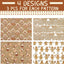 Watersay 12 Sheet Christmas Wrapping Paper, Gingerbread Man, Brown