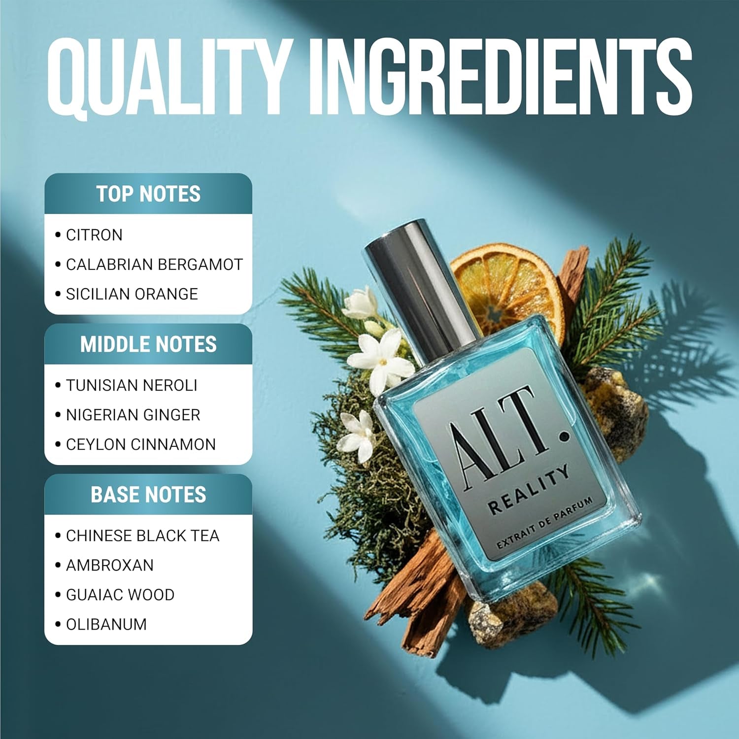 ALT. FRAGRANCES Reality – Inspired by Imagin.Ation Perfume for Men, Extrait De Parfum, Long Lasting Citrus Ginger Fragrance, Fresh Spicy Scent, Travel Size Luxury Men'S Fragrances, 60Ml