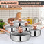 Walchoice 13-Piece Stainless Steel Pots and Pans Set, Kitchen Cookware Set with Glass Lid for Cooking, Induction & Dishwasher Safe, Copper