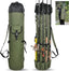 SILANON Fishing Rod Bag Pole Holder, Portable Fishing Rod Case Carrier Canvas Pole Storage Bag Travel Carry Case Waterproof Fishing Tackle Gear Organizer