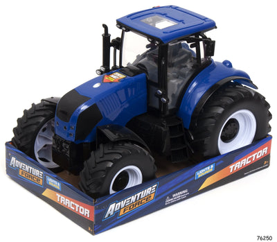 Adventure Force Blue Farm Tractor – Play Vehicle with Lights & Sounds