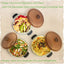 Moss & Stone 3-Piece Kitchen Glass Casserole Dish Set with Lids, Oven & Microwave Safe