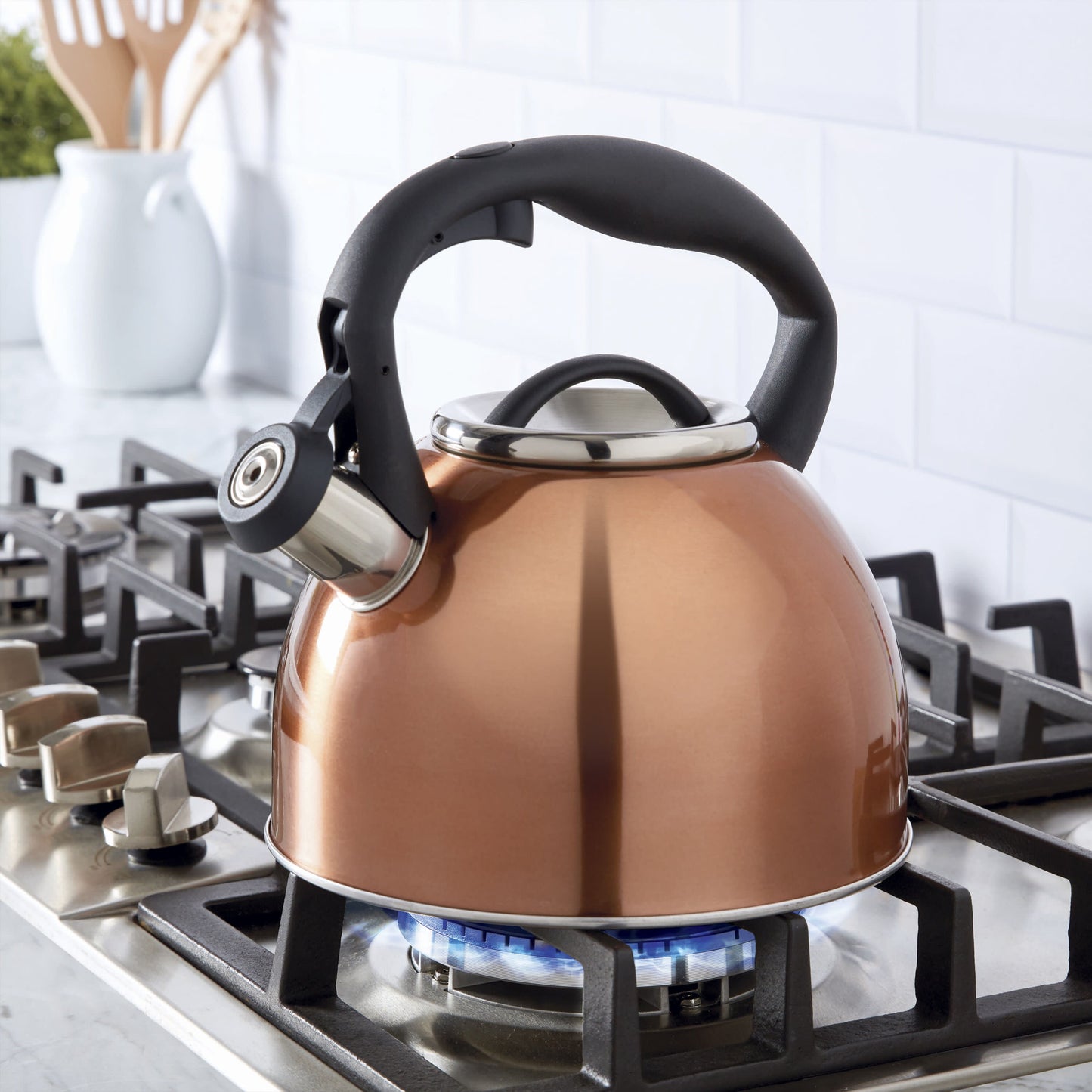 Copco 2.5-Quart Stainless Steel Tea Kettle Copper