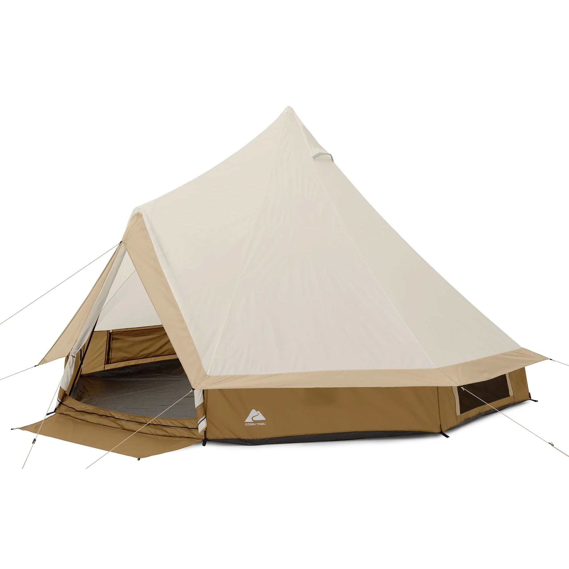 Ozark Trail 15' X 15' 8-Person Bell Tent with String Lights, 22.57 Lbs