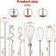 Hand Mixer Beater Attachments for Kitchenaid Set of 6 | Including Turbo Beater, Pro Whisk, Dough Hooks, Blending Rod Compatible with KHM512 KHM6118 KHM7210 KHM926