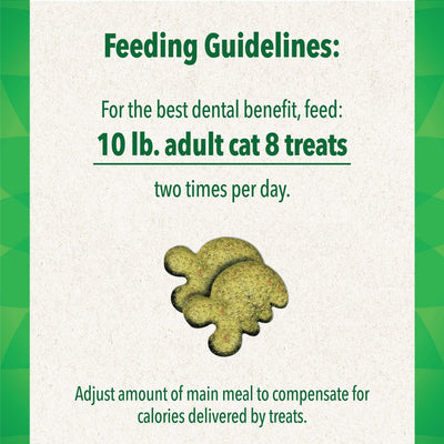 FELINE GREENIES Adult Dental Cat Treats, Savory Salmon Flavor, 4.6 Oz. Pouch