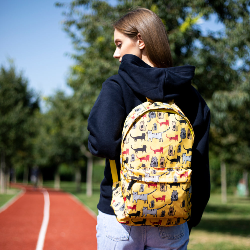 Biggdesign Cats Yellow Backpack