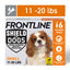 FRONTLINE® Shield for Dogs Flea & Tick Treatment, Small Dog, 11-20 Lbs, Orange Box, 6Ct