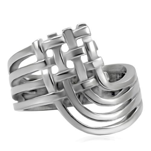 High polished (no plating) Stainless Steel Ring with No Stone