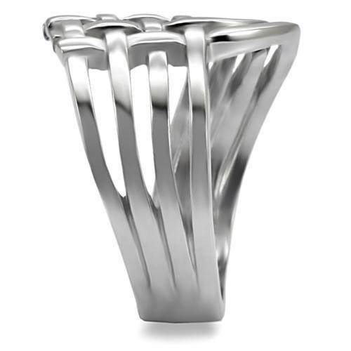 High polished (no plating) Stainless Steel Ring with No Stone