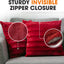 Cheer Collection Faux Fur Throw Pillows - Decorative Pillows for Couch, Bed Throw Pillows, Maroon Accent Pillows for Bedroom or Living Room Aesthetic, Set of 2 Furry Throw Pillows, 24" X 24"