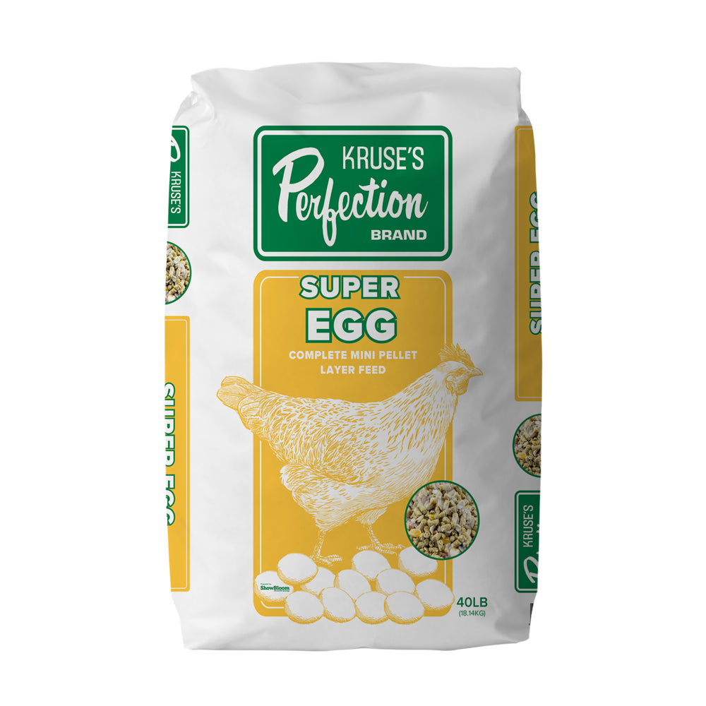 Kruse'S Perfection Brand Super Egg Poultry Feed, 40 Lb