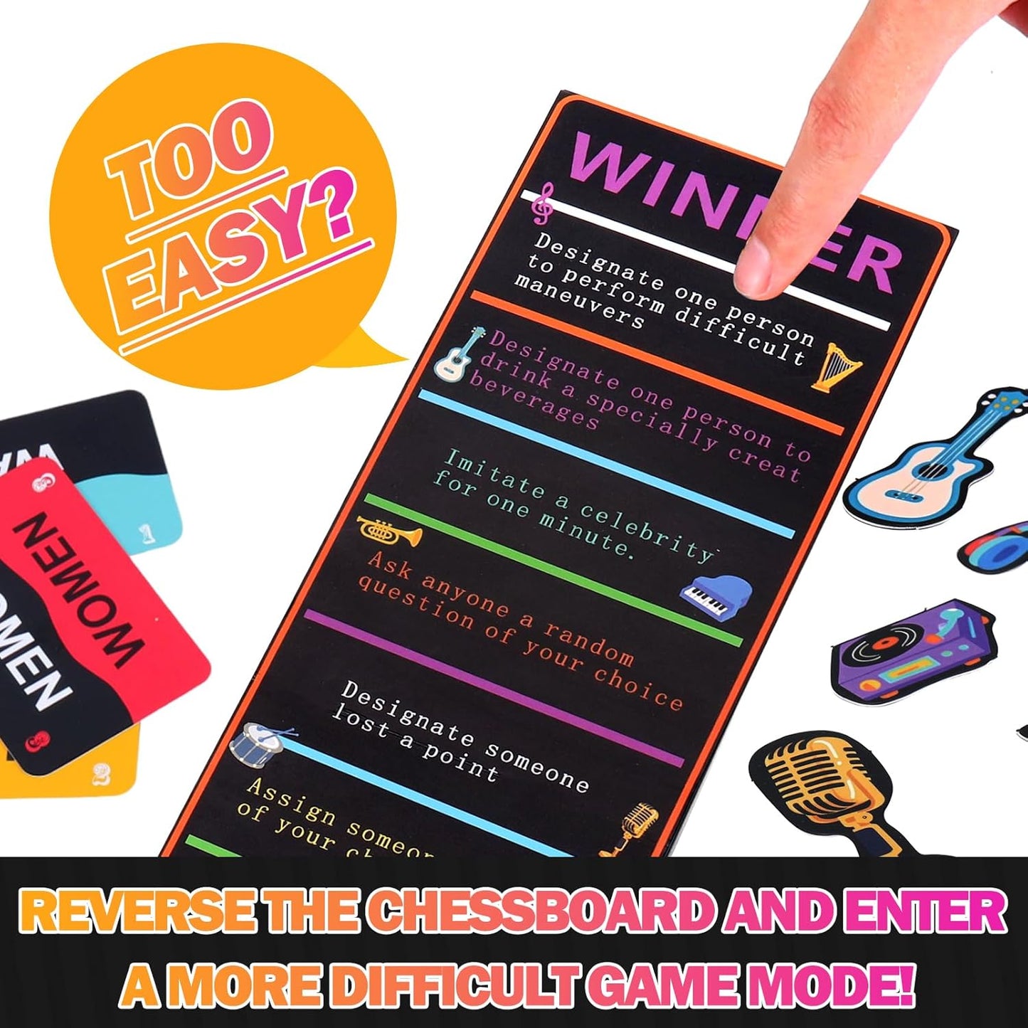 Mity Rain Music Party Games, Fast-Paced Trivia Card Games for 2-10 Players | Fun Family Games & Adult Card Games with Lyrics Challengeperfect for Game Night & Music Lovers