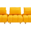 90 inches long, Teddy Sofa Fabric, with spacious and comfortable seats, for Apartment Office Living Room -Yellow