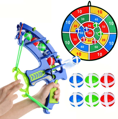 YIJIAL Kids' Bows and Arrows with 16 Ball for Ages 4-6 Youth Sticky Ball Archery Toy Set Outdoor Toys for Family Games Sports Toys Gift Ideas