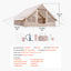 Inflatable Tents for Camp Easy Setup Blow up Tent with Hand Pump 300D Oxford Tent with Stove Jack Storage Bag Included