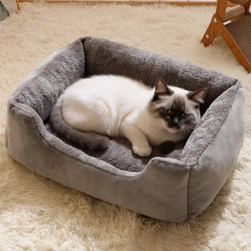 Winter Insulation Dog and Cat Beds, Cages, and Pads for Small, Medium, and Large Breeds of Dogs, Suitable for All Seasons, Dirt-Resistant, and Warm Cat Sleeping Bag Pet Lounge Bed