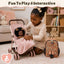 Nice2You Black Baby Doll in Take along Backpack Carrier, 10In American African Girl Doll for Toddlers and Kids Aged 3+ Year Old, Backpack for Baby Doll Accessories Storage