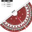 Christmas Tree Skirt 48 Inch Red Traditional Christmas Tree Decorations