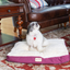 Armarkat Model M02HJH/MB-M Medium Pet Bed Mat with Poly Fill Cushion in Burgundy & Ivory