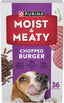 Purina Moist and Meaty Dog Food Chopped Burger Soft Dog Food Pouches - 36 Ct. Pouch