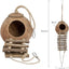 Niteangel Natural Coconut Hideaway with Ladder, Bird and Small Animal Toy (House with Ladder, Natural Surface)