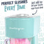 Nostalgia Retro 40-Ounce Frozen Beverage Station - Slushie Machine and Ice Shaver with Automatic Mixing for Soda, Cocktails and Margaritas - Easy & Safe Use - Aqua