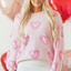 Heart Bubble Baggy Sweater