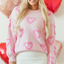 Heart Bubble Baggy Sweater