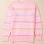 Miriam Stripes Baggy Henley Sweater