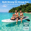 Serenelife 10'6" Inflatable Stand up Paddle Board with Premium SUP Accessories - Wide Stable Design with Non-Slip EVA Deck Pad, for Youth and Adults, 350 Lbs. Capacity