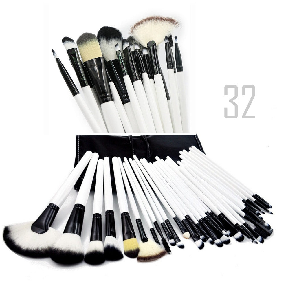 Sculptor 32 Piece High Quality Wooden Makeup Brush Set