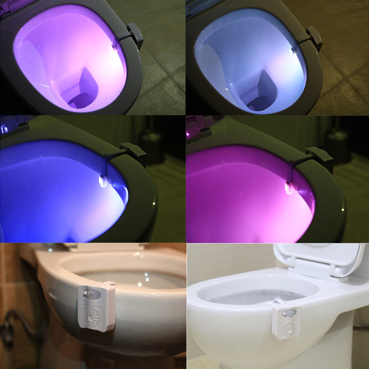 Sanitizing Light For Germ Free Toilets With LED Motion Light