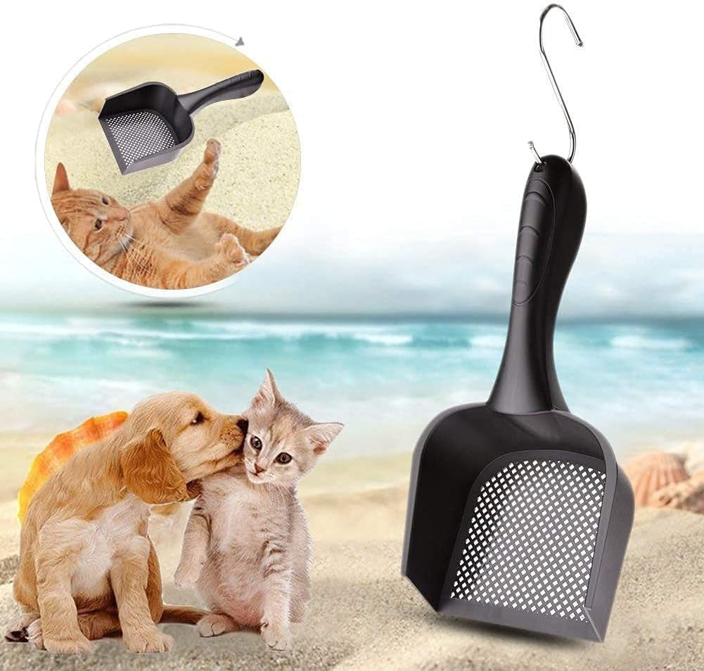 Cat Litter Scoop,Kitty Pet Shovel Scoop Reptile Terrarium Bedding Litter Cleaner Scoop for Cat Tortoise Snake,Hole:2.5Mm Suitable for Very Fine Cat Litter