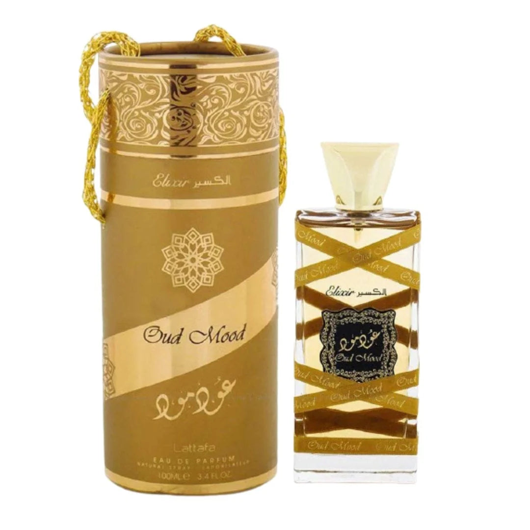 Lattafa Unisex Oud Mood Elixir EDP Perfume Natural Spray 100ML (3.4Oz)