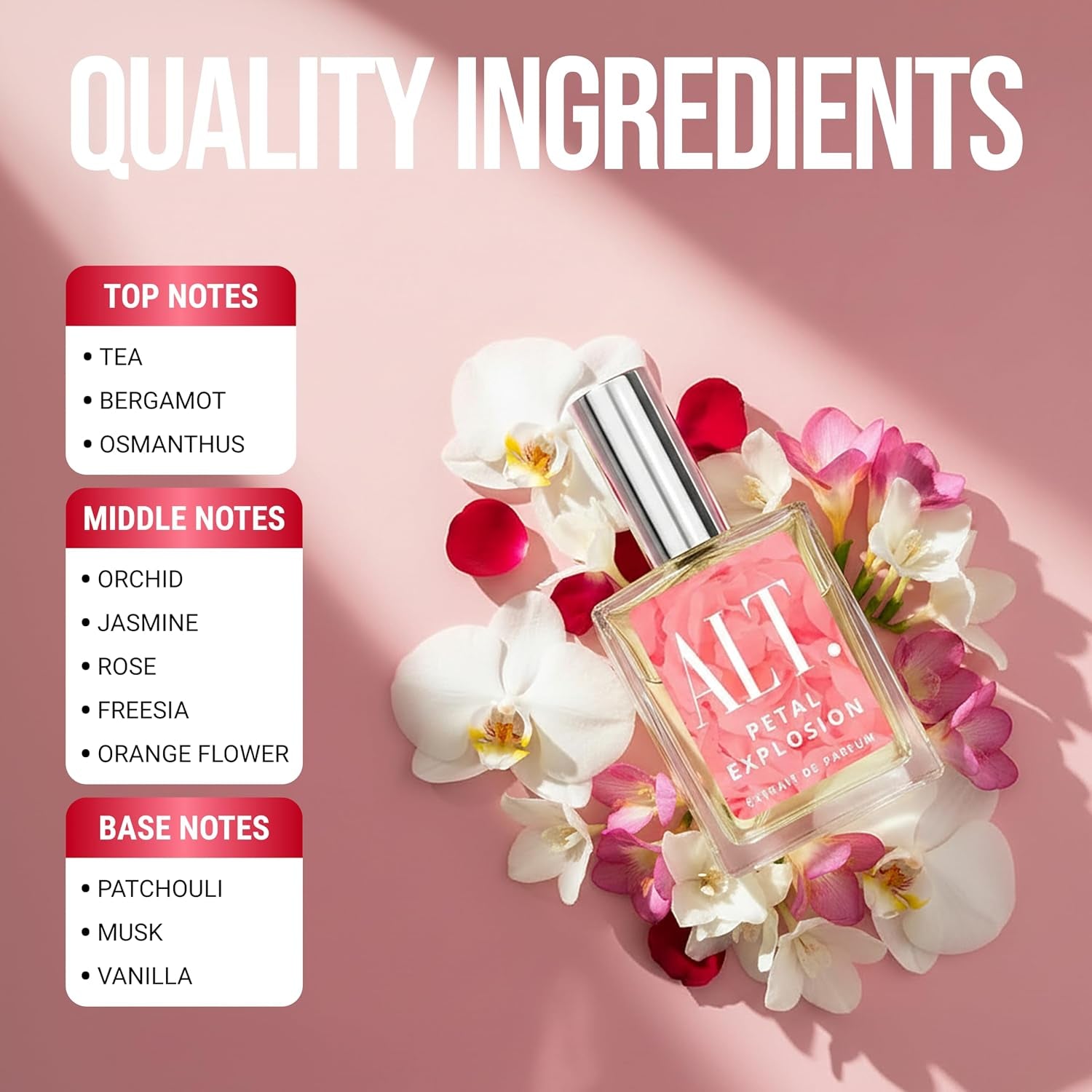 ALT. FRAGRANCES Petal Explosion - Inspired by Flower Bomb Perfume for Women, Extrait De Parfum, Long Lasting Floral Signature Luxury Women’S Fragrance, 60Ml