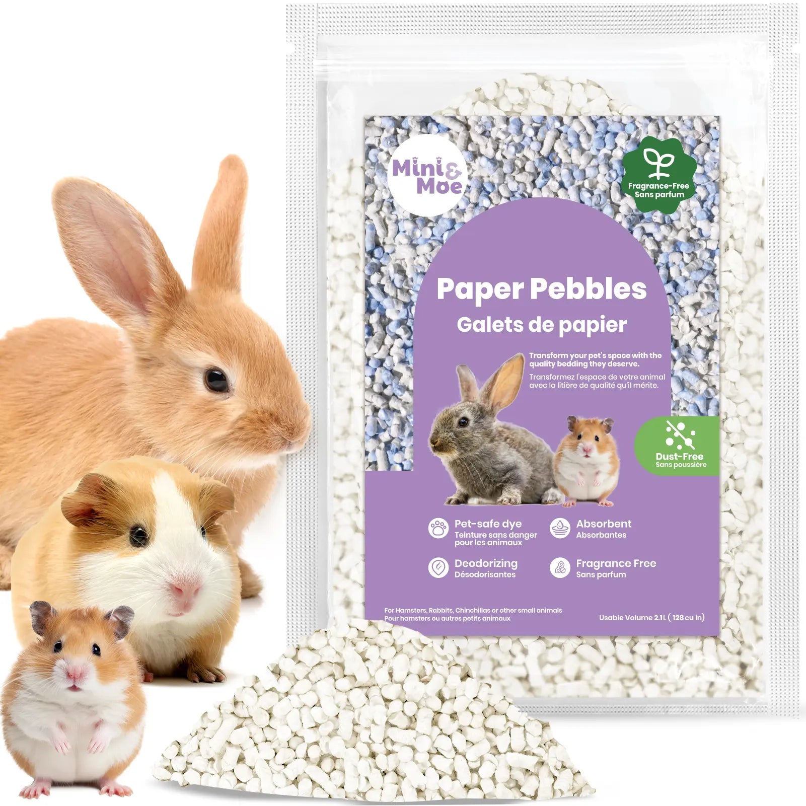 Cozy Small Animal Pet Bedding for Pet Guinea Pigs, Rabbits, Hamsters, Gerbils, and Chinchillas,Hamster Cage,Pet Toy,Stuff