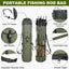 SILANON Fishing Rod Bag Pole Holder, Portable Fishing Rod Case Carrier Canvas Pole Storage Bag Travel Carry Case Waterproof Fishing Tackle Gear Organizer