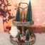 Small Christmas Tree,Mini Christmas Tree, Mini Pine Tree, Bottle Brush Fake Trees with Wooden Base for Tabletop Decorative (Plant Green)