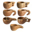 Handmade Wooden Coffee Mug – Nordic Style Wood Cup for Milk, Coffee, and Tea – Natural Rubberwood Drinking Mug