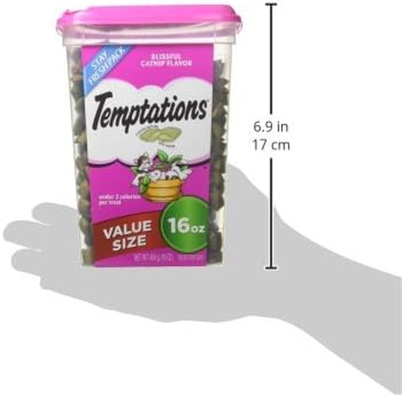 Temptations Classic Crunchy Cat Treats, Blissful Catnip, 16 Oz