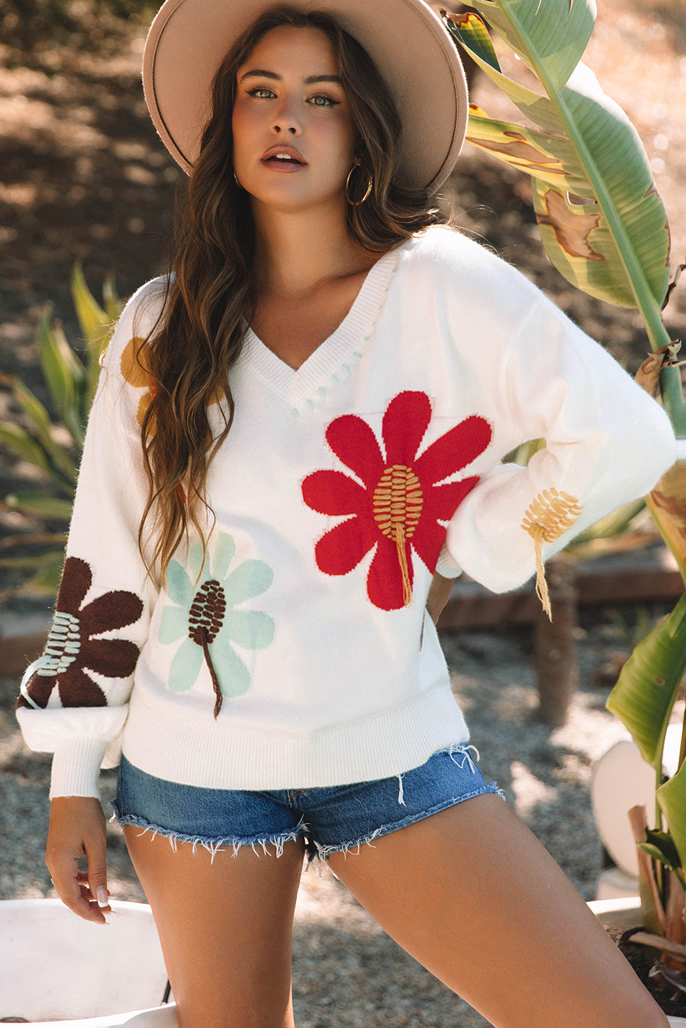 Mabel Flower Sweater