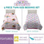 Gabby'S Dollhouse Kids Twin Size Bedding, 5 Piece Super Soft Cozy Reversible Comforter and Sheet Set with Sham, (Officially Licensed Product) by Franco