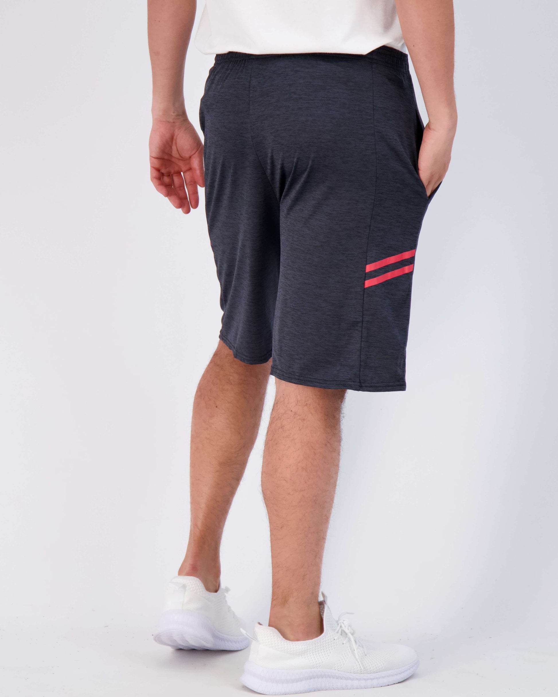 Real Essentials 5 Pack: Men'S Dry-Fit Sweat Resistant Active Athletic Performance Shorts