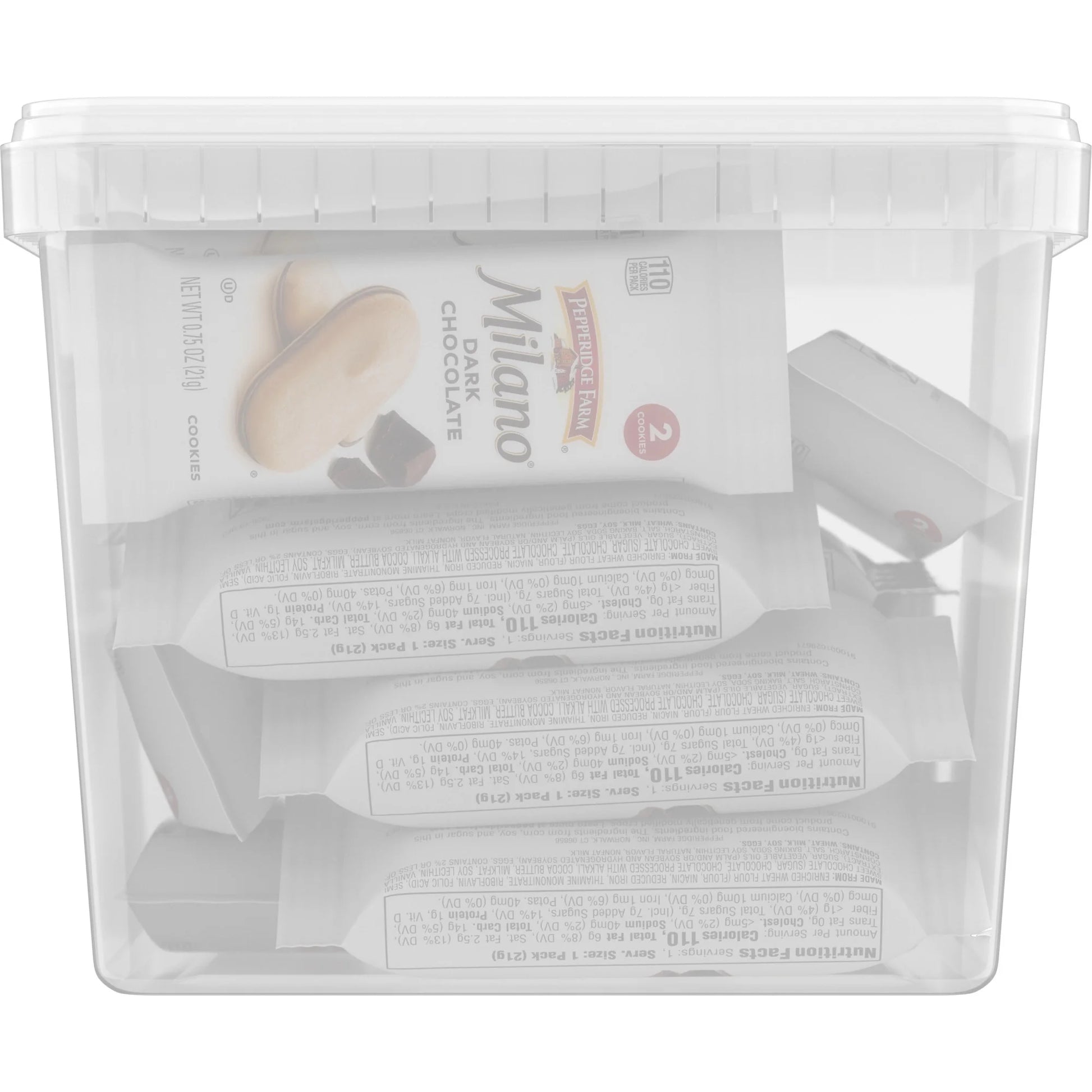 Pepperidge Farm Milano Cookies, Dark Chocolate, 20 Packs, 2 Cookies per Pack